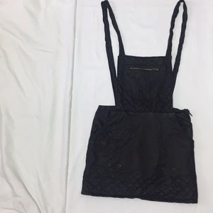 Forever 21 faux leather overall dress